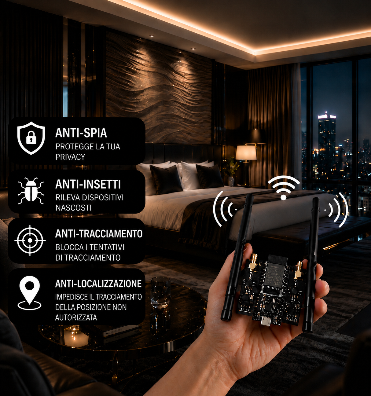 PhantomSignal Pro – Controllo Wireless