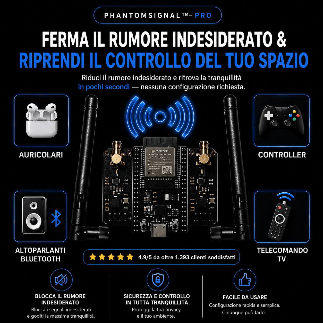 PhantomSignal Pro – Controllo Wireless